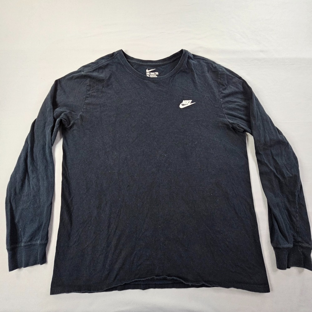 Nike Black Long Sleeve Athletic Cut T-Shirt Men's L